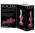 Pipedream Icicles 24 - szklany korek do masażu kulkowy 9,5 cm