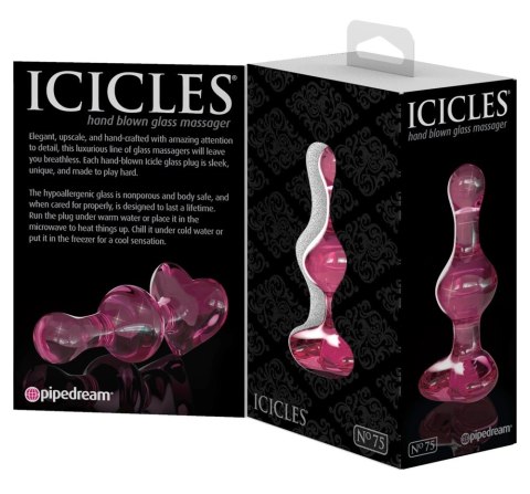 Pipedream Icicles 24 - szklany korek do masażu kulkowy 9,5 cm Pipedream Icicles 24 - szklany korek do masażu kulkowy 9,5 cm