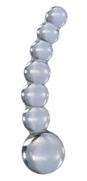 Pipedream Icicles 29 - Szklany masażer kulkowy, długość 12 cm
