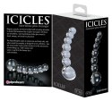 Pipedream Icicles 29 - Szklany masażer kulkowy, długość 12 cm