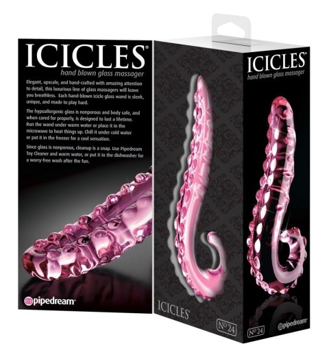 Pipedream Icicles Model 24 szklany masażer zakrzywiony 15,5 cm Pipedream Icicles Model 24 szklany masażer zakrzywiony 15,5 cm