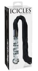 Pipedream Icicles No. 38 - szklany model z rączką i paskami, 63 cm