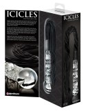 Pipedream Icicles No. 38 - szklany model z rączką i paskami, 63 cm