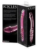 Pipedream Icicles model 24 - szklany masażer dwustronny 23 cm