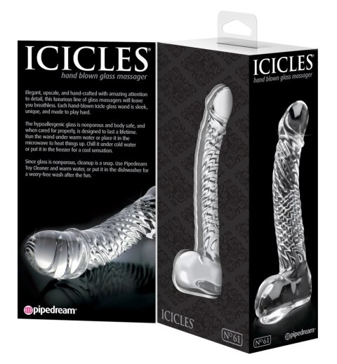 Pipedream Icicles szklane narzędzie anatomiczne zakrzywione 16,5 cm Pipedream Icicles szklane narzędzie anatomiczne zakrzywione 16,5 cm