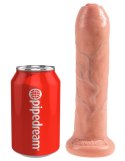 Pipedream King Cock 18 cm Jasny - model z ruchomym napletkiem, mocowanie