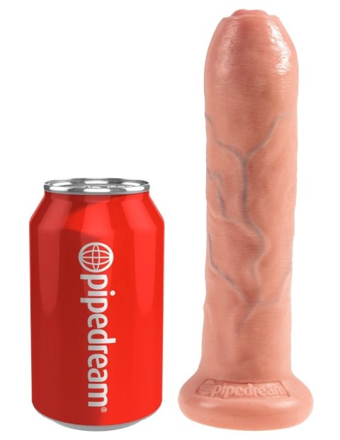 Pipedream King Cock 18 cm Jasny - model z ruchomym napletkiem, mocowanie Pipedream King Cock 18 cm Jasny - model z ruchomym napletkiem, mocowanie