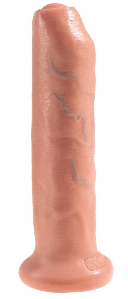 Pipedream King Cock 18 cm Jasny - model z ruchomym napletkiem, mocowanie Pipedream King Cock 18 cm Jasny - model z ruchomym napletkiem, mocowanie