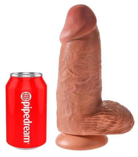 Pipedream King Cock 23 cm ciemny model z przyssawką, duży rozmiar Pipedream King Cock 23 cm ciemny model z przyssawką, duży rozmiar