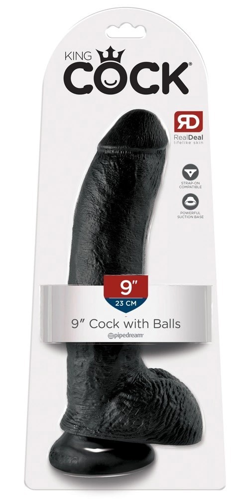 Pipedream King Cock 23 cm czarny - anatomiczny model z przyssawką Pipedream King Cock 23 cm czarny - anatomiczny model z przyssawką