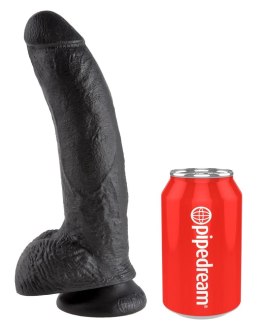 Pipedream King Cock 23 cm czarny - anatomiczny model z przyssawką