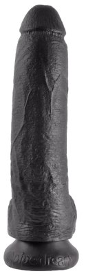 Pipedream King Cock 23 cm czarny - anatomiczny model z przyssawką