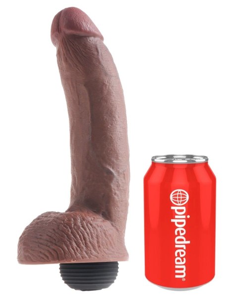 Pipedream King Cock 23 cm system wytrysku ciemny kolor anatomiczny Pipedream King Cock 23 cm system wytrysku ciemny kolor anatomiczny