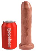 Pipedream King Cock Model 18 cm z ruchomym napletkiem, ciemny kolor