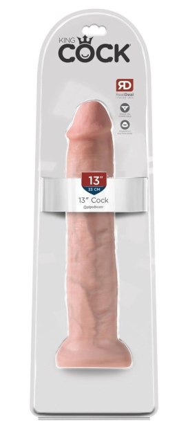 Pipedream King Cock Model 33 cm z Przyssawką Jasny Beżowy