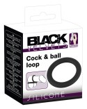 Black Velvets Elastyczny Pierścień 5 cm Czarny Silikonowy