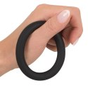 Black Velvets Elastyczny Pierścień 5 cm Czarny Silikonowy