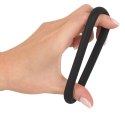 Black Velvets Elastyczny Pierścień 5 cm Czarny Silikonowy