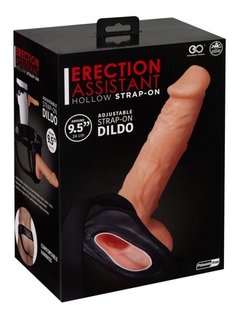 Excellent Power Strap-On 24cm - System intymny z regulacją i wkładem