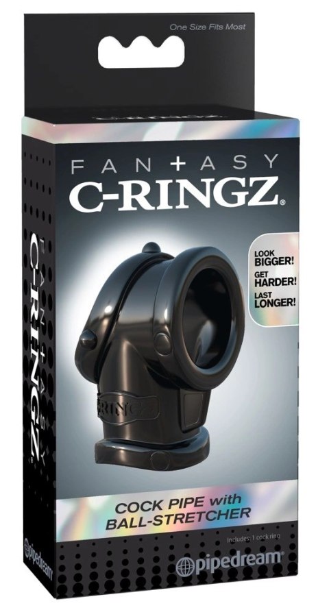 Fantasy C-Ringz Czarny Pierścień Funkcyjny TPR 8,3 cm