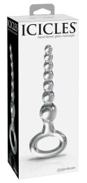 Icicles Szklany Łańcuszek Kulisty z Uchwytem 20,5cm Przezroczysty