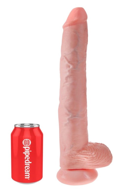 King Cock Duży model anatomiczny z przyssawką 36 cm jasny beż King Cock Duży model anatomiczny z przyssawką 36 cm jasny beż