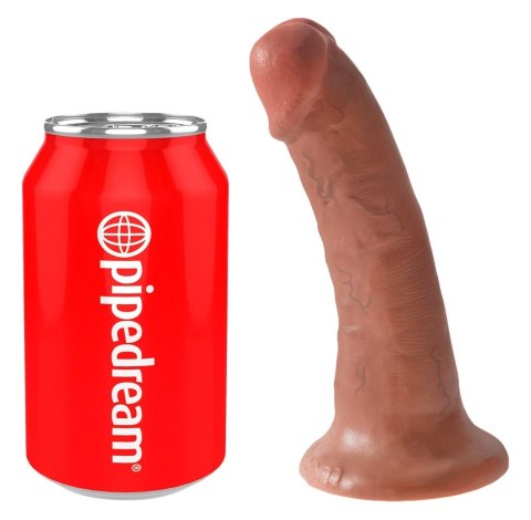 King Cock Model 15 cm z przyssawką, ciemny odcień skory King Cock Model 15 cm z przyssawką, ciemny odcień skory