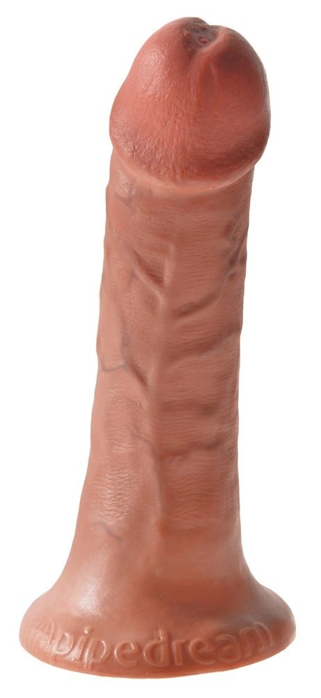 King Cock Model 15 cm z przyssawką, ciemny odcień skory King Cock Model 15 cm z przyssawką, ciemny odcień skory