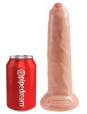 King Cock Model 23 cm z ruchomą powłoką - jasny odcień, przyssawka
