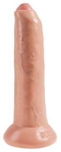 King Cock Model 23 cm z ruchomą powłoką - jasny odcień, przyssawka