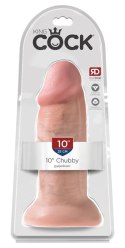 King Cock Model 25 cm Naturalny Odcień Skory z Przyssawką PVC