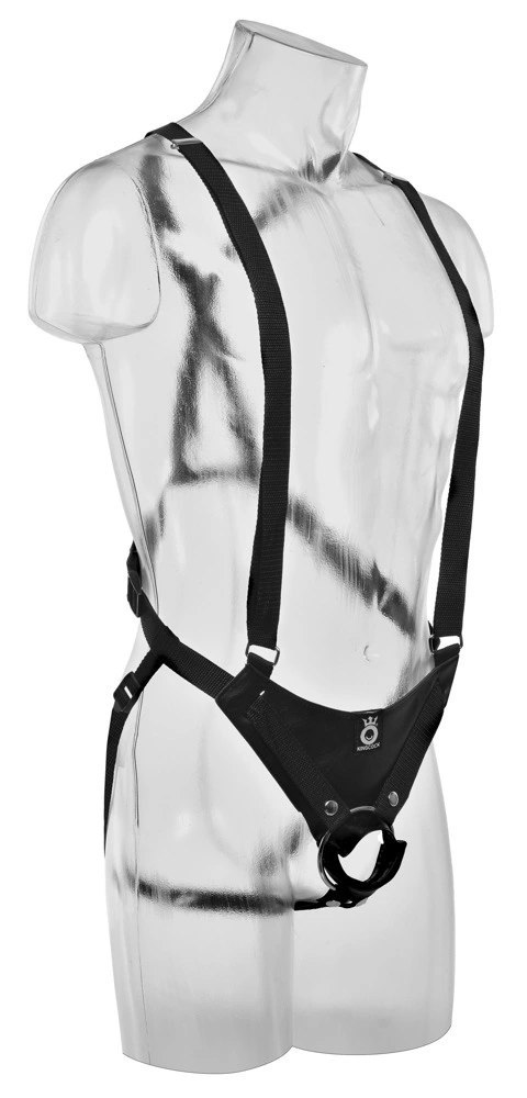 King Cock System Uprzęży Z Regulacją i Modelem 28 cm, Czarne King Cock System Uprzęży Z Regulacją i Modelem 28 cm, Czarne
