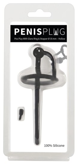 Mystim Plug do cewki moczowej z ruchomym pierścieniem, silikon 12,7 cm