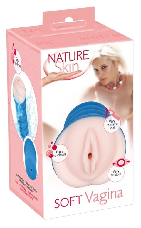 Nature Skin Intymna Maszyna Z Uchwytem, 15 cm, TPE, Skora Naturalna Nature Skin Intymna Maszyna Z Uchwytem, 15 cm, TPE, Skora Naturalna