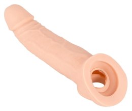 Nature Skin Powiększająca Nakładka Intymna +5 cm TPE 21 cm beżowa