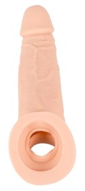 Nature Skin Powiększająca Nakładka Intymna +5 cm TPE 21 cm beżowa