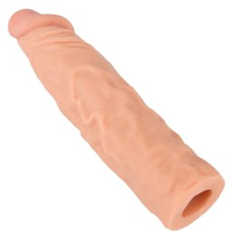 Nature Skin Sleeve Extension TPR powiększająca +3cm, beżowy, 19,5cm