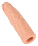 Nature Skin Sleeve Extension TPR powiększająca +3cm, beżowy, 19,5cm