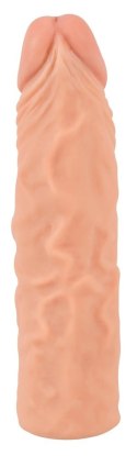 Nature Skin Sleeve Extension TPR powiększająca +3cm, beżowy, 19,5cm