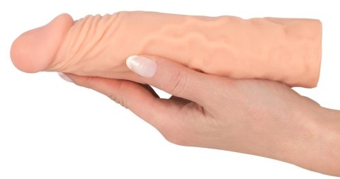 Nature Skin Sleeve Extension TPR powiększająca +3cm, beżowy, 19,5cm Nature Skin Sleeve Extension TPR powiększająca +3cm, beżowy, 19,5cm