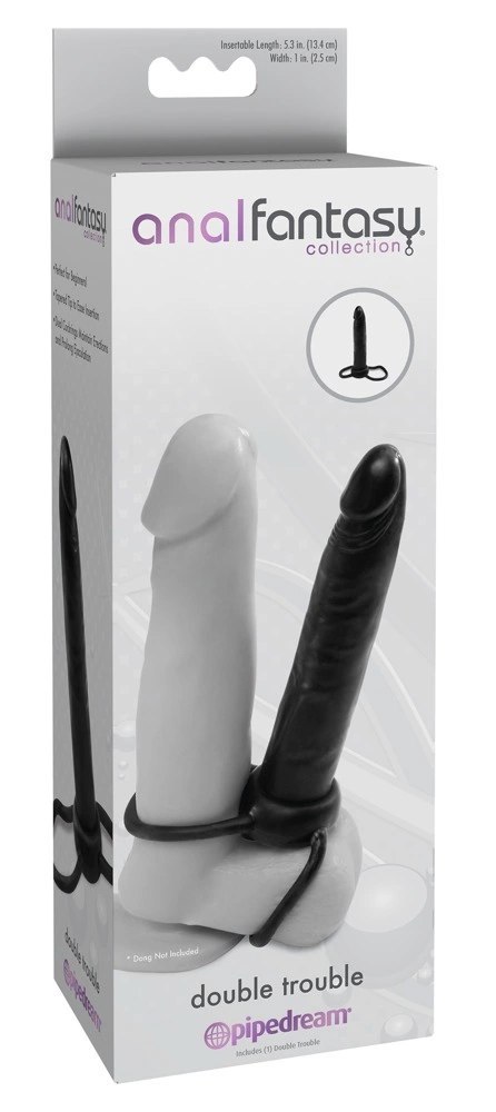 Pipedream Anal Fantasy System - Zestaw z elastyczną wkładką i podwojnym pierścieniem