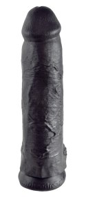 Pipedream King Cock Czarny model z jądrami 30 cm przyssawka PVC