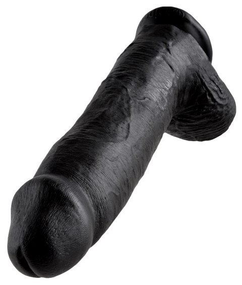 Pipedream King Cock Czarny model z jądrami 30 cm przyssawka PVC Pipedream King Cock Czarny model z jądrami 30 cm przyssawka PVC