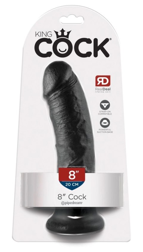 Pipedream King Cock Model 20 cm Czarny z Przyssawką PVC Pipedream King Cock Model 20 cm Czarny z Przyssawką PVC