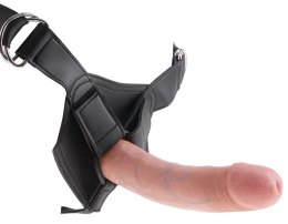 Pipedream King Cock Uprząż z wymiennym modelem 20 cm jasny beż