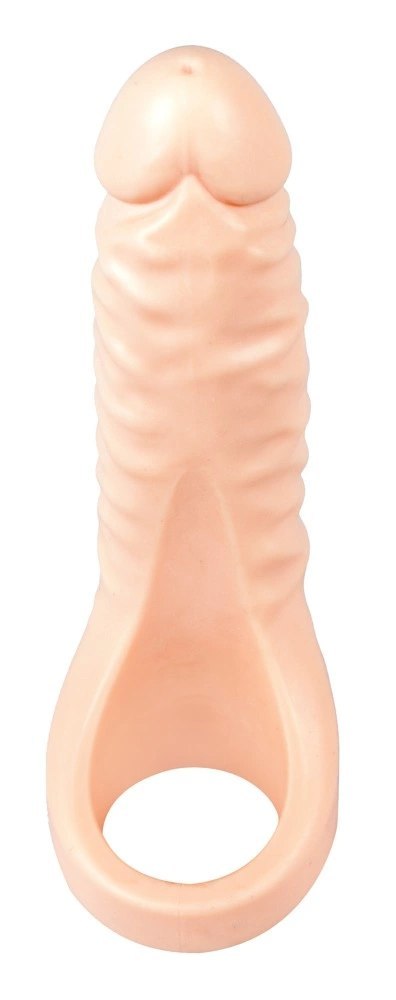Realistixxx Double Fucker - Pierścień elastyczny z anatomiczną nakładką 18 cm Realistixxx Double Fucker - Pierścień elastyczny z anatomiczną nakładką 18 cm