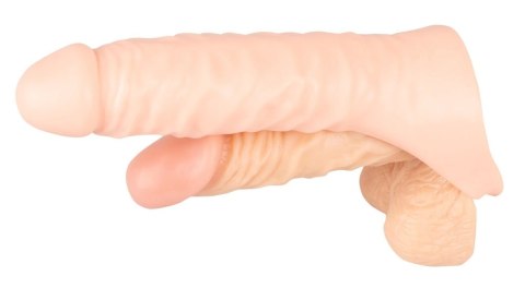 Realistixxx Double Fucker - Pierścień elastyczny z anatomiczną nakładką 18 cm Realistixxx Double Fucker - Pierścień elastyczny z anatomiczną nakładką 18 cm