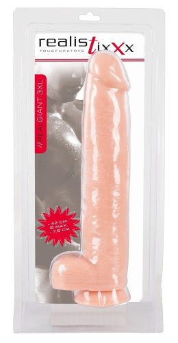 Realistixxx Model XXXL Naturalny 42cm - anatomiczny kształt, mocna podstawa