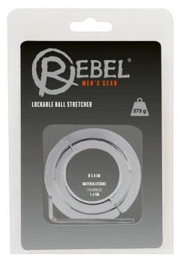 Rebel Lockable Ball Stretcher stalowy pierścień zamykany 3,8 cm