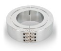 Rebel Lockable - Stalowy pierścień intymny 3,8 cm, z zamknięciem